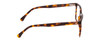 Side View of Ernest Hemingway H4866 Designer Blue Light Blocking Eyeglasses in Brown Amber Tortoise/Silver Accent Unisex Cateye Full Rim Acetate 51 mm