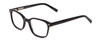 Profile View of Ernest Hemingway H4867 Designer Blue Light Blocking Eyeglasses in Gloss Black/Silver Accents Unisex Cateye Full Rim Acetate 50 mm