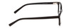 Side View of Ernest Hemingway H4867 Designer Blue Light Blocking Eyeglasses in Gloss Black/Silver Accents Unisex Cateye Full Rim Acetate 50 mm