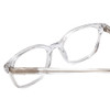 Close Up View of Ernest Hemingway 4867 Unisex Cateye Eyeglasses Clear Crystal/Silver Glitter 50mm