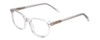Profile View of Ernest Hemingway H4867 Designer Blue Light Blocking Eyeglasses in Clear Crystal/Silver Glitter Accent Unisex Cateye Full Rim Acetate 50 mm