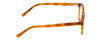 Side View of Ernest Hemingway H4867 Designer Blue Light Blocking Eyeglasses in Demi-Tortoise Havana Blonde/Silver Accent Unisex Cateye Full Rim Acetate 50 mm