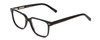 Profile View of Ernest Hemingway 4868 Unisex Cateye Eyeglasses in Gloss Black/Silver Accent 52mm