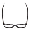 Top View of Ernest Hemingway 4868 Unisex Cateye Eyeglasses in Gloss Black/Silver Accent 52mm