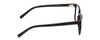 Side View of Ernest Hemingway H4868 Designer Progressive Lens Blue Light Blocking Eyeglasses in Gloss Black/Silver Accents Unisex Cateye Full Rim Acetate 52 mm