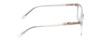 Side View of Ernest Hemingway H4868 Designer Blue Light Blocking Eyeglasses in Clear Crystal/Silver Glitter Accent Unisex Cateye Full Rim Acetate 52 mm