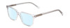 Profile View of Ernest Hemingway H4868 Designer Blue Light Blocking Eyeglasses in Clear Crystal/Silver Glitter Accent Unisex Cateye Full Rim Acetate 52 mm