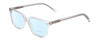 Profile View of Ernest Hemingway H4868 Designer Progressive Lens Blue Light Blocking Eyeglasses in Clear Crystal/Silver Glitter Accent Unisex Cateye Full Rim Acetate 52 mm