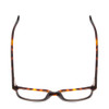 Top View of Ernest Hemingway 4868 Unisex Cateye Eyeglasses in Tortoise/Grey Fade/Silver 52mm
