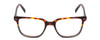 Front View of Ernest Hemingway H4868 Designer Single Vision Prescription Rx Eyeglasses in Tortoise Havana Brown Amber/Grey Fade/Silver Accent Unisex Cateye Full Rim Acetate 52 mm