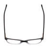 Top View of Ernest Hemingway 4869 Unisex Cateye Eyeglasses in Black/Crystal Fade/Silver 53mm