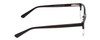 Side View of Ernest Hemingway H4869 Designer Blue Light Blocking Eyeglasses in Gloss Black/Clear Crystal Fade/Silver Accents Unisex Cateye Full Rim Acetate 53 mm