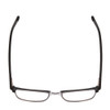 Top View of Ernest Hemingway 4870 Unisex Cateye Semi-Rimless Eyeglasses Black/Gun Metal 53mm