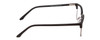 Side View of Ernest Hemingway H4870 Designer Blue Light Blocking Eyeglasses in Matte Black/Shiny Gun Metal Unisex Cateye Full Rim Acetate 53 mm