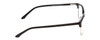 Side View of Ernest Hemingway H4870 Designer Blue Light Blocking Eyeglasses in Shiny Black/Silver Unisex Cateye Full Rim Acetate 53 mm