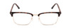 Front View of Ernest Hemingway H4870 Unisex Cateye Semi-Rimless Eyeglasses Brown Tortoise 53mm