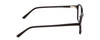 Side View of Ernest Hemingway H4872 Designer Blue Light Blocking Eyeglasses in Gloss Black/Silver Accents Unisex Square Full Rim Acetate 50 mm