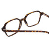Close Up View of Ernest Hemingway H4872 Unisex Eyeglasses Brown Amber Tortoise/Silver Accent 50mm