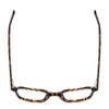 Top View of Ernest Hemingway H4872 Unisex Eyeglasses Brown Amber Tortoise/Silver Accent 50mm