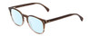Profile View of Ernest Hemingway H4873 Designer Blue Light Blocking Eyeglasses in Brown Fade Unisex Cateye Full Rim Acetate 51 mm