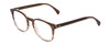 Profile View of Ernest Hemingway H4873 Designer Progressive Lens Blue Light Blocking Eyeglasses in Brown Fade Unisex Cateye Full Rim Acetate 51 mm