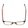 Top View of Ernest Hemingway H4873 Unisex Cateye Designer Eyeglasses in Claret Red Fade 51mm