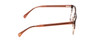 Side View of Ernest Hemingway H4873 Designer Blue Light Blocking Eyeglasses in Claret Red Fade Unisex Cateye Full Rim Acetate 51 mm