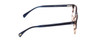 Side View of Ernest Hemingway H4873 Designer Blue Light Blocking Eyeglasses in Navy Blue Fade Unisex Cateye Full Rim Acetate 51 mm
