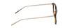 Side View of Ernest Hemingway 4875 Unisex Cateye Eyeglasses in Black Brown Tortoise/Gold 48mm