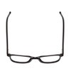 Top View of Ernest Hemingway H4876 Unisex Cateye Eyeglasses Gloss Black/Silver Accents 53 mm