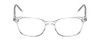 Front View of Ernest Hemingway H4876 Designer Progressive Lens Prescription Rx Eyeglasses in Clear Crystal/Silver Accents Unisex Cateye Full Rim Acetate 53 mm