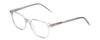 Profile View of Ernest Hemingway H4876 Designer Blue Light Blocking Eyeglasses in Clear Crystal/Silver Accents Unisex Cateye Full Rim Acetate 53 mm