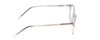 Side View of Ernest Hemingway H4876 Designer Blue Light Blocking Eyeglasses in Clear Crystal/Silver Accents Unisex Cateye Full Rim Acetate 53 mm