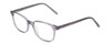 Profile View of Ernest Hemingway H4876 Designer Blue Light Blocking Eyeglasses in Light Grey Crystal/Silver Accents Unisex Cateye Full Rim Acetate 53 mm
