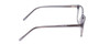 Side View of Ernest Hemingway H4876 Designer Progressive Lens Blue Light Blocking Eyeglasses in Light Grey Crystal/Silver Accents Unisex Cateye Full Rim Acetate 53 mm
