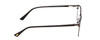 Side View of Ernest Hemingway H4890 Designer Blue Light Blocking Eyeglasses in Gloss Black/Shiny Gun Metal Unisex Cateye Full Rim Stainless Steel 53 mm