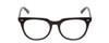 Front View of Ernest Hemingway H4900 Designer Bi-Focal Prescription Rx Eyeglasses in Gloss Black/Silver Accents Unisex Cateye Full Rim Acetate 52 mm