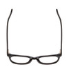 Top View of Ernest Hemingway H4900 Designer Bi-Focal Prescription Rx Eyeglasses in Gloss Black/Silver Accents Unisex Cateye Full Rim Acetate 52 mm