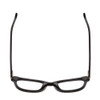 Top View of Ernest Hemingway H4901 Designer Progressive Lens Prescription Rx Eyeglasses in Gloss Black Ladies Cateye Full Rim Acetate 51 mm