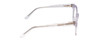 Side View of Ernest Hemingway H4901 Designer Progressive Lens Blue Light Blocking Eyeglasses in Clear Crystal/Silver Glitter Accent Ladies Cateye Full Rim Acetate 51 mm