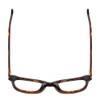 Top View of Ernest Hemingway H4901 Ladies Cateye Eyeglasses Shiny Auburn Brown Tortoise 51mm