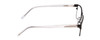 Side View of Ernest Hemingway H4902 Mens Semi-Rimless Eyeglasses in Satin Black/Crystal 57mm