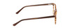 Side View of Ernest Hemingway H4903 Designer Progressive Lens Blue Light Blocking Eyeglasses in Demi-Tortoise Havana Brown Ladies Cateye Full Rim Acetate 49 mm