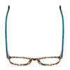 Top View of Ernest Hemingway 4903 Ladies Cateye Eyeglasses in Demi-Tortoise Havana Blue 49mm