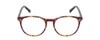 Front View of Ernest Hemingway H4903 Designer Progressive Lens Blue Light Blocking Eyeglasses in Demi-Tortoise Havana Mauve Purple Ladies Cateye Full Rim Acetate 49 mm
