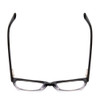 Top View of Ernest Hemingway H4906 Unisex Cateye Eyeglasses Black Crystal/Silver Studs 51 mm