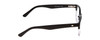 Side View of Ernest Hemingway H4906 Designer Reading Eye Glasses with Custom Cut Powered Lenses in Gloss Black Clear Crystal 2 Tone/Silver Studs Unisex Cateye Full Rim Acetate 51 mm