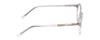 Side View of Ernest Hemingway H4907 Ladies Round Acetate Designer Eyeglasses in Crystal 48 mm