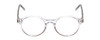 Front View of Ernest Hemingway H4907 Ladies Round Acetate Designer Eyeglasses in Crystal 48 mm