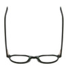 Top View of Ernest Hemingway H4907 Ladies Round Acetate Designer Eyeglasses Jade Green 48 mm
